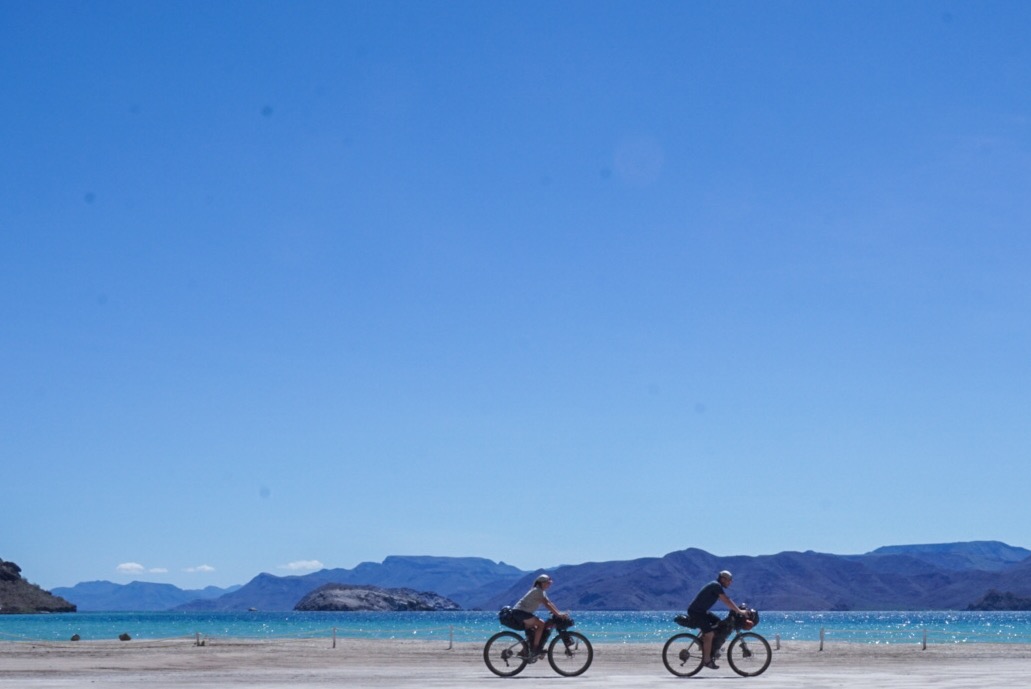 Riding on the beach at Bahia Concepcion