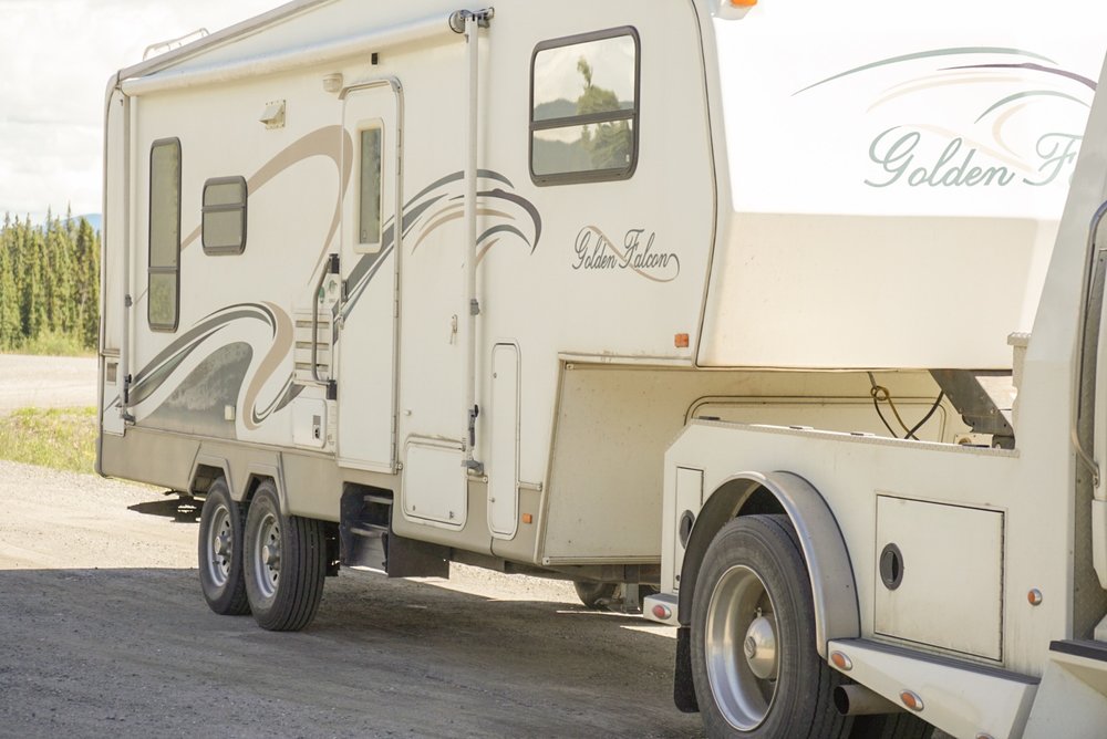 RV on the Alaska Highway