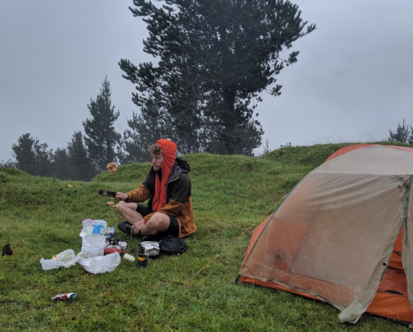 Cooking on a Whisperlite International stove