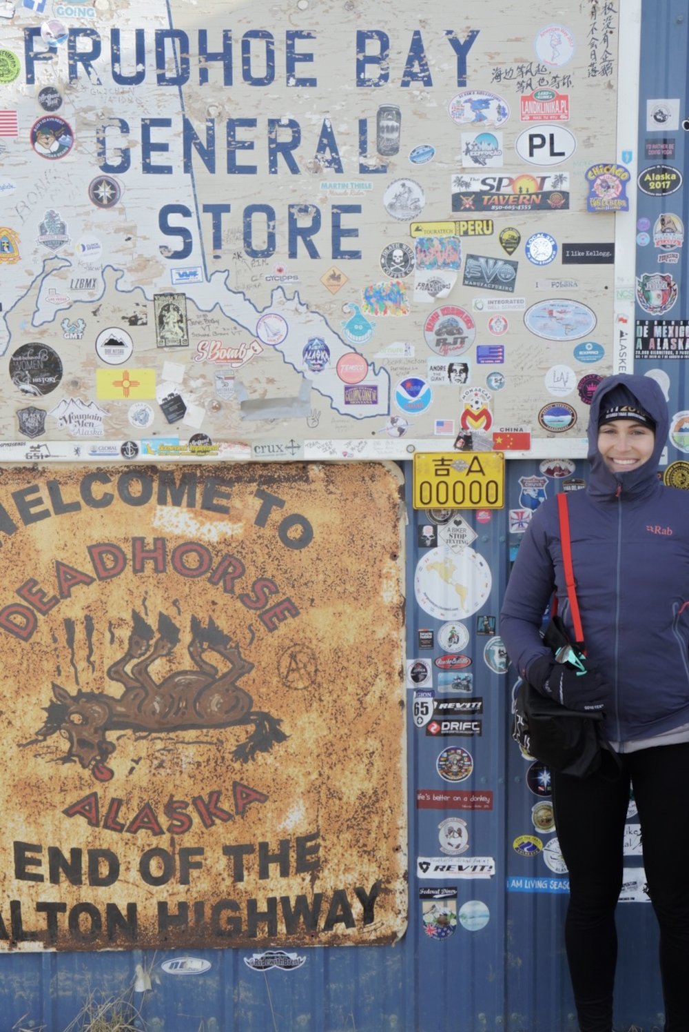 Caitlin at Prudhoe Bay