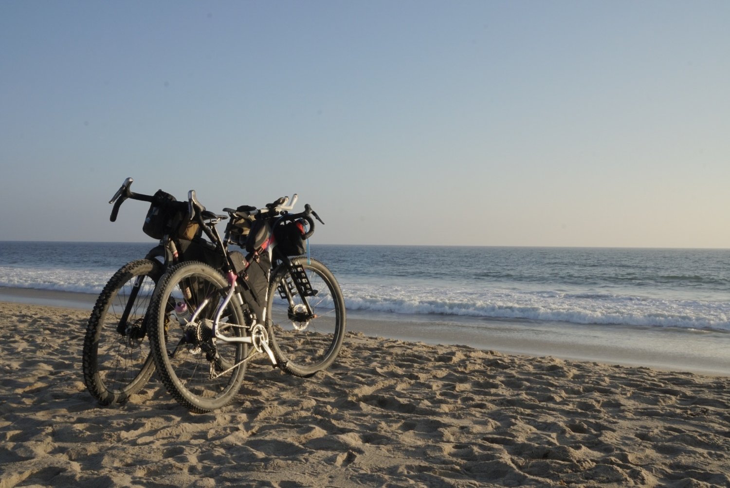 Bikes on the beach in Los Angeles