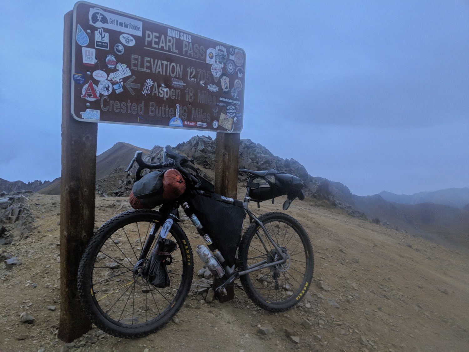 The top of Pearl Pass